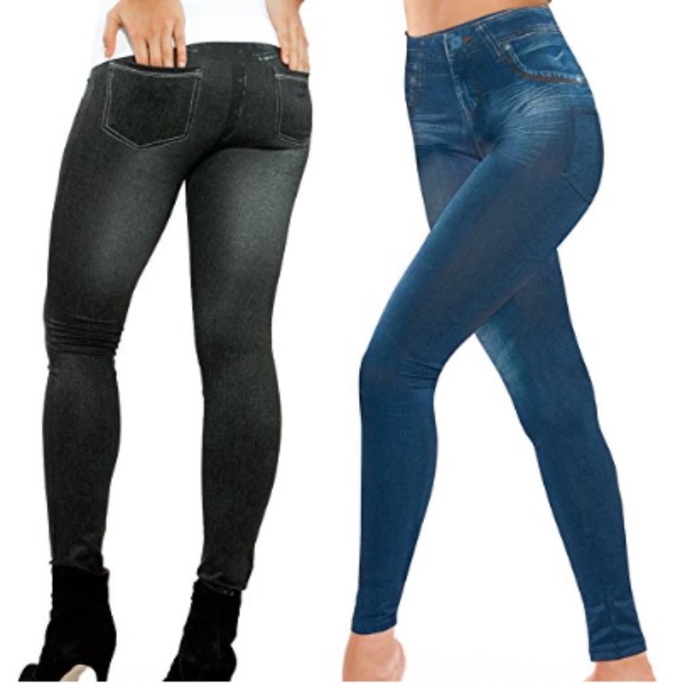 SOLD—- Women's Jeggings in Gray & Denim Wash
